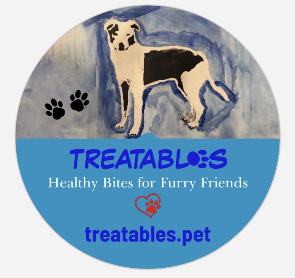 The first Treatables logo inspired by Carson's painting
